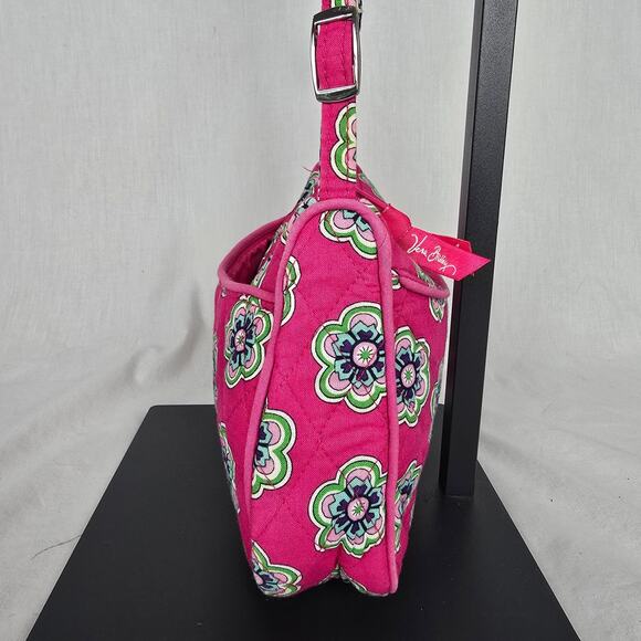 Vera Bradley Pink Swirl Floral Crossbody Bag Little Hipster - Picture 6 of 16